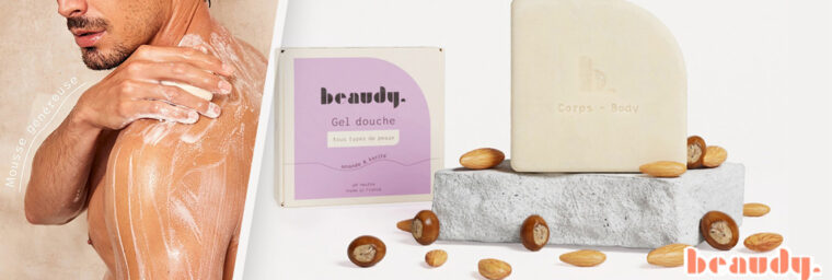 Beaudy – Gel douche solide huiles d’amande & beurre de karité